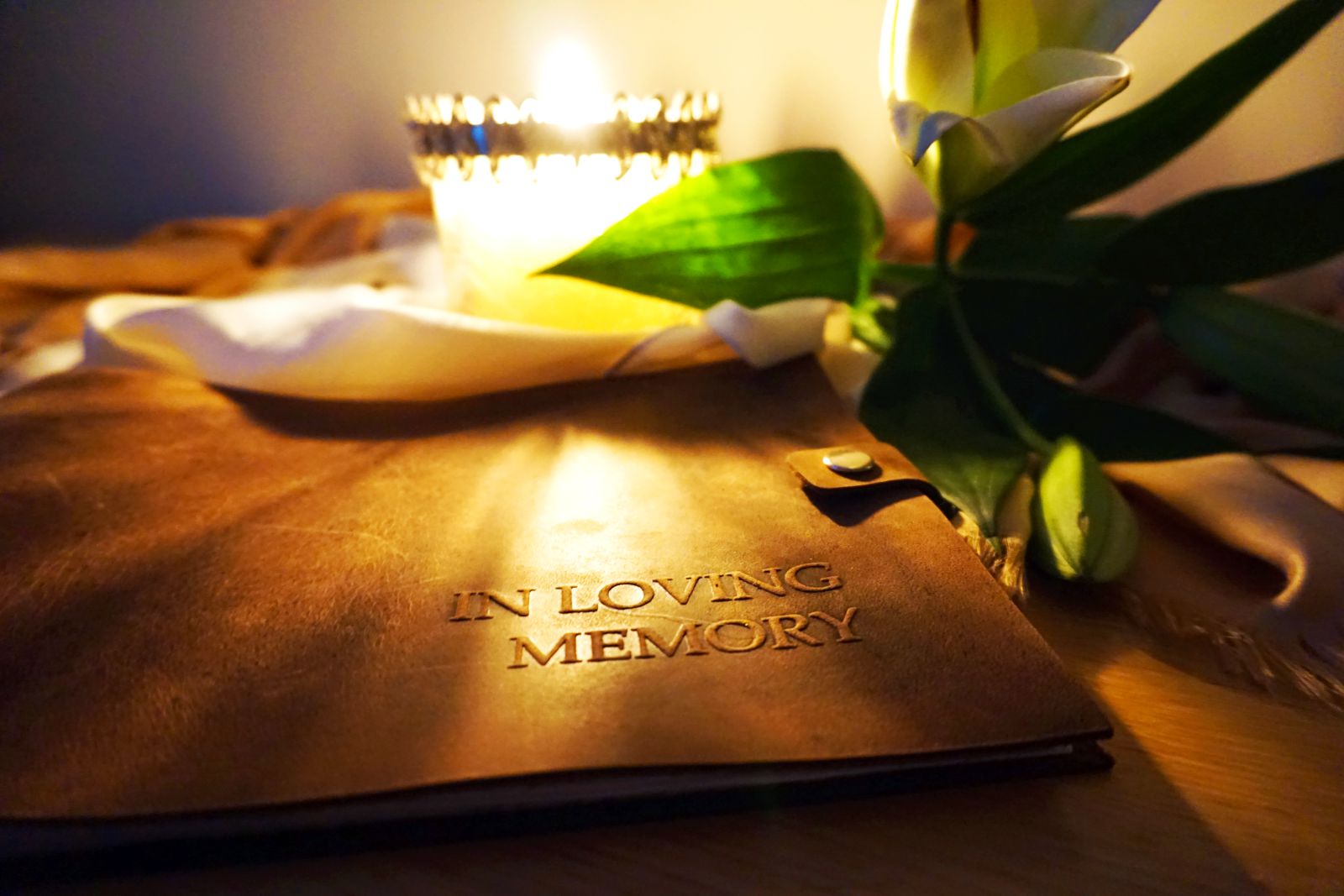 Classic book in a memorial setting