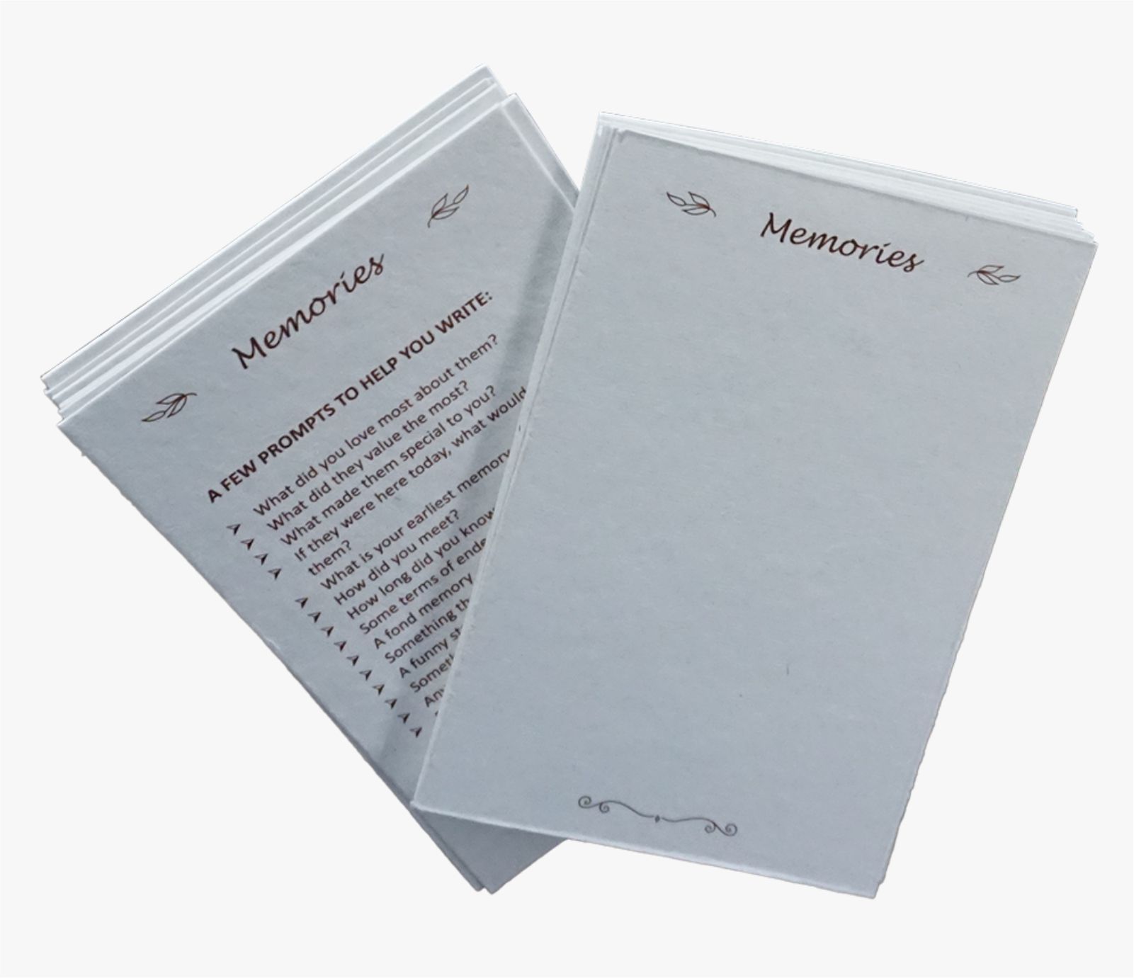 Pack of 40 prompted memory cards included with the Premium book